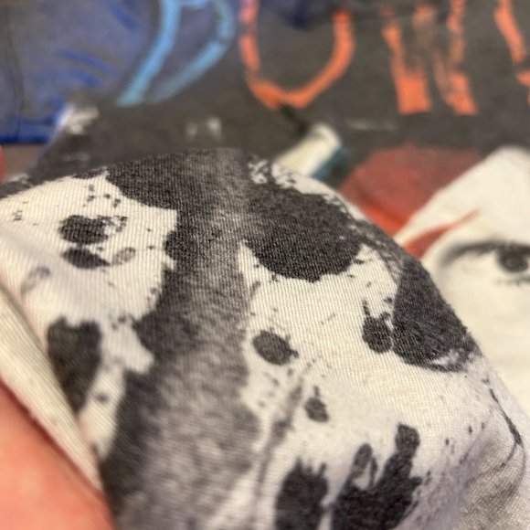 David Bowie Graphic Burnout Kids T Shirt 7/8 - Picture 3 of 4